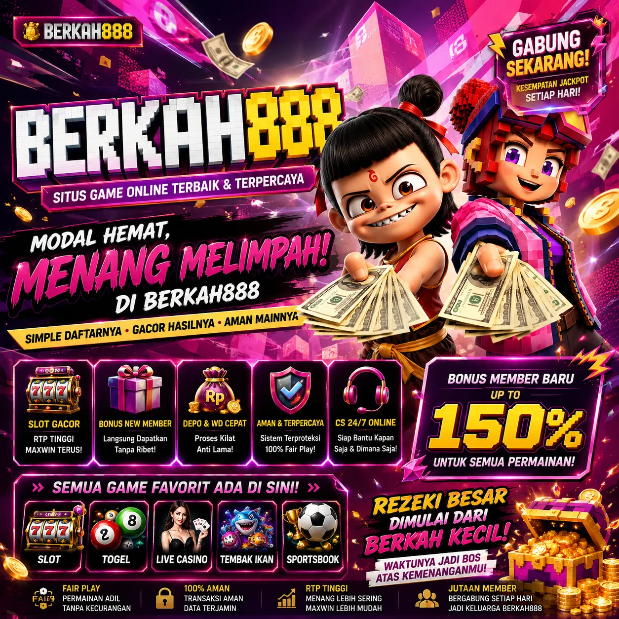 BERKAH888 Banner